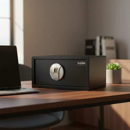 Caja Fuerte EX40 Compacta con Huella Digital | Ideal para Laptop y Uso Diario