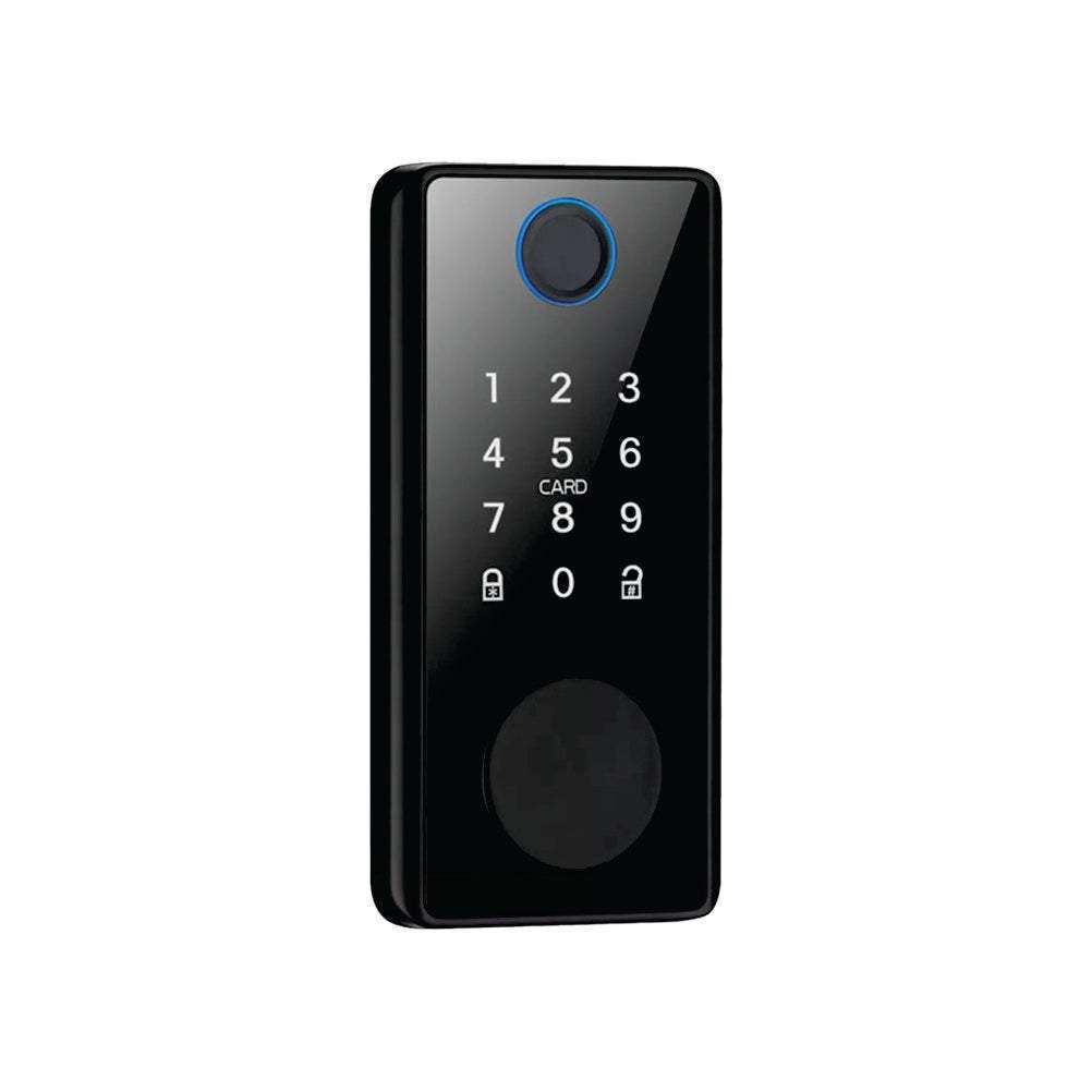 Cerradura inteligente Fortress A1 Bolt con huella digital, tarjeta RFID, código y app móvil para control de acceso seguro